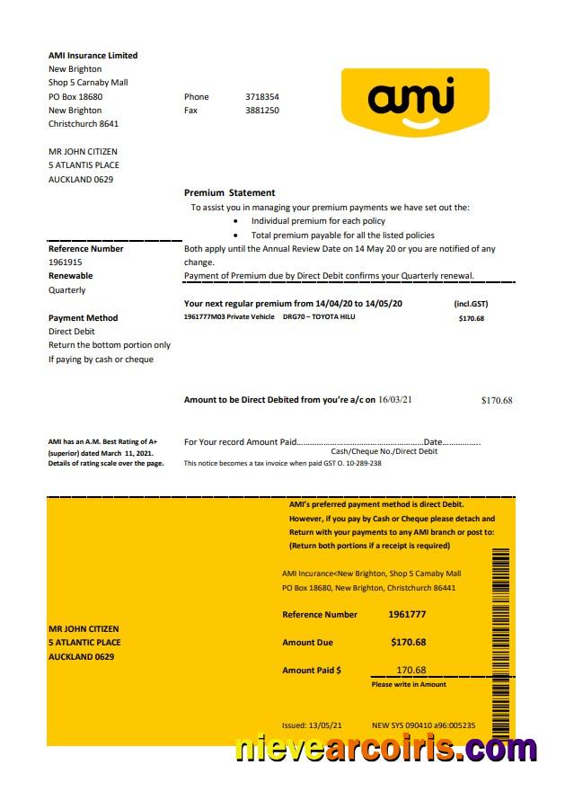 New Zealand Ami Insurance Limited